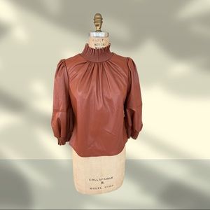 INC international concepts faux leather top